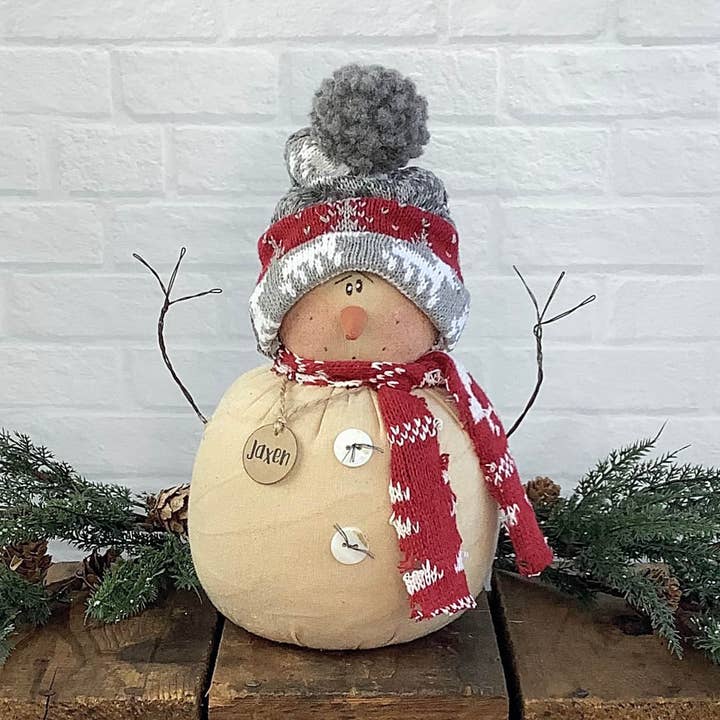 Vintage Snowmen Sitter