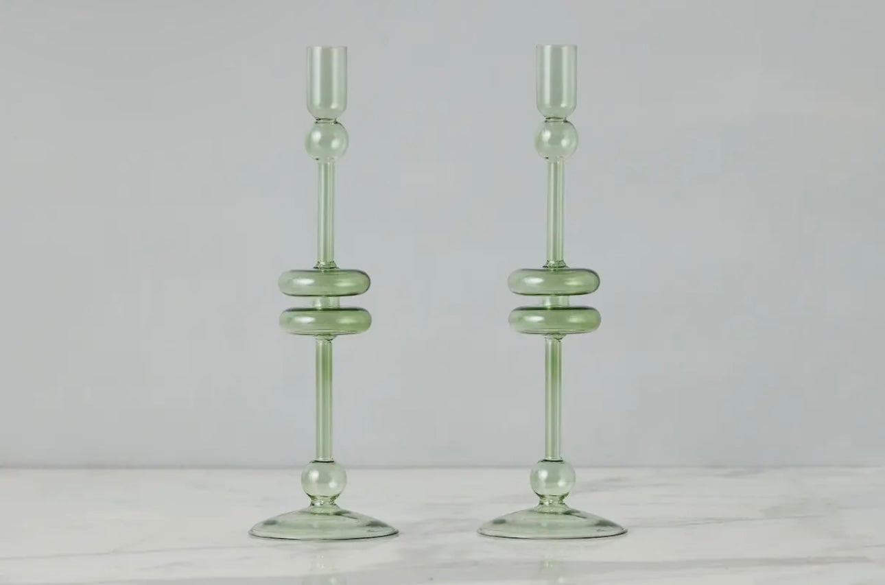 Glass Candlestick Etu Home
