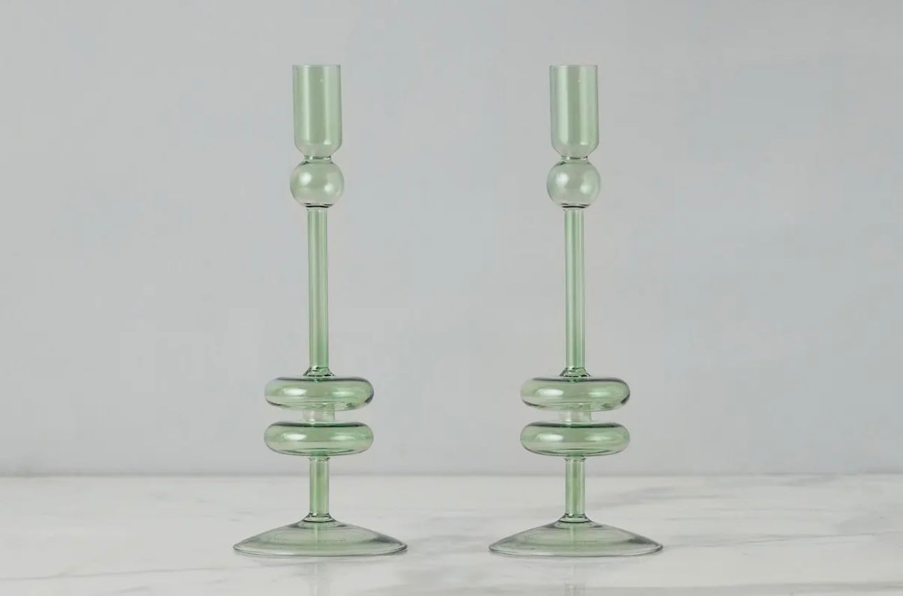 Glass Candlestick Etu Home