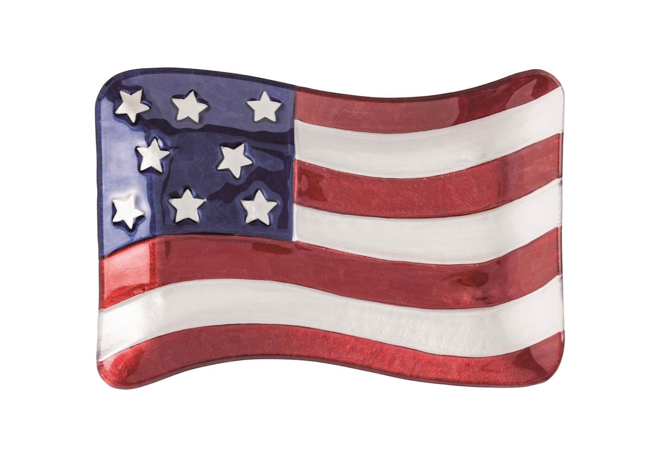Flag Glass Plate