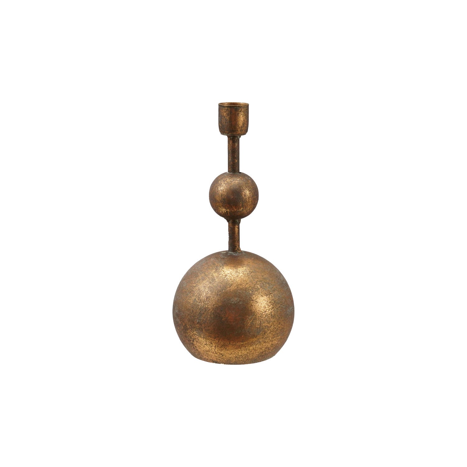 Metal Ball Taper Candle Holder
