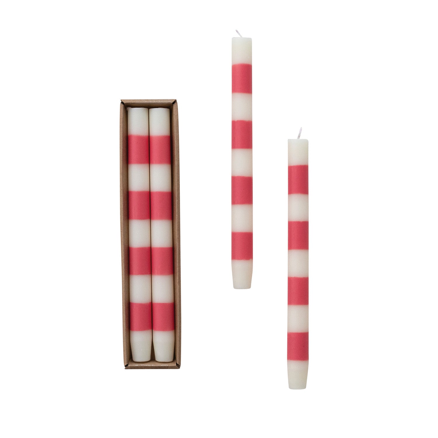 Striped Taper Candle
