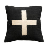 Swiss Cross Cotton Slub Pillow