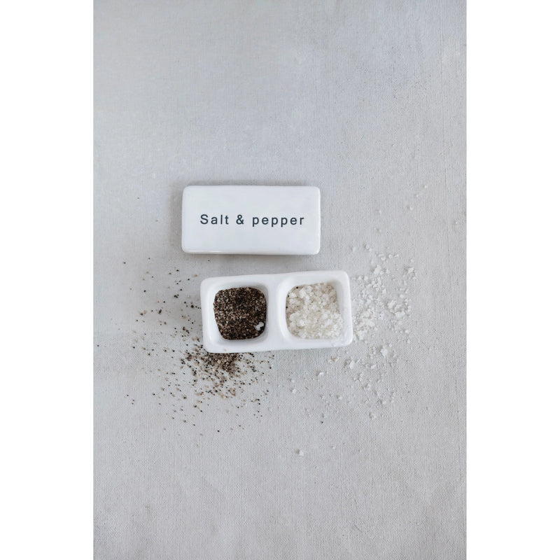 Stoneware Salt & Pepper Pinch Pot