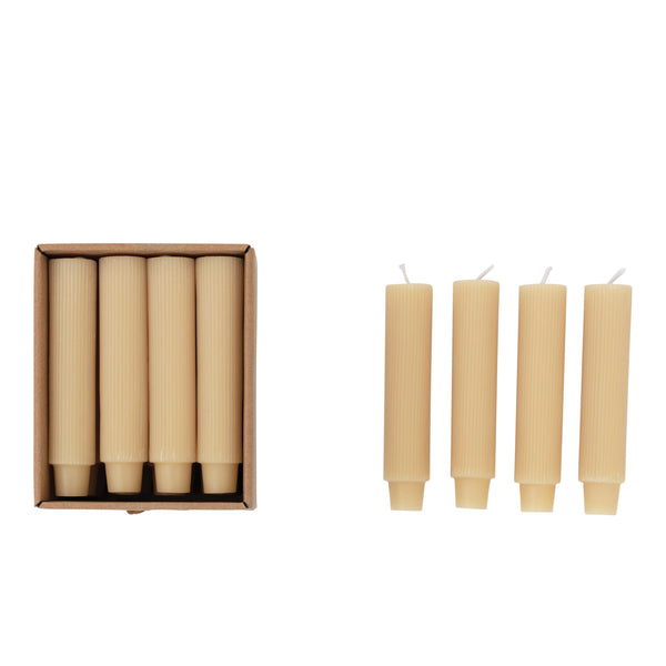 Pleated Taper Candle Set