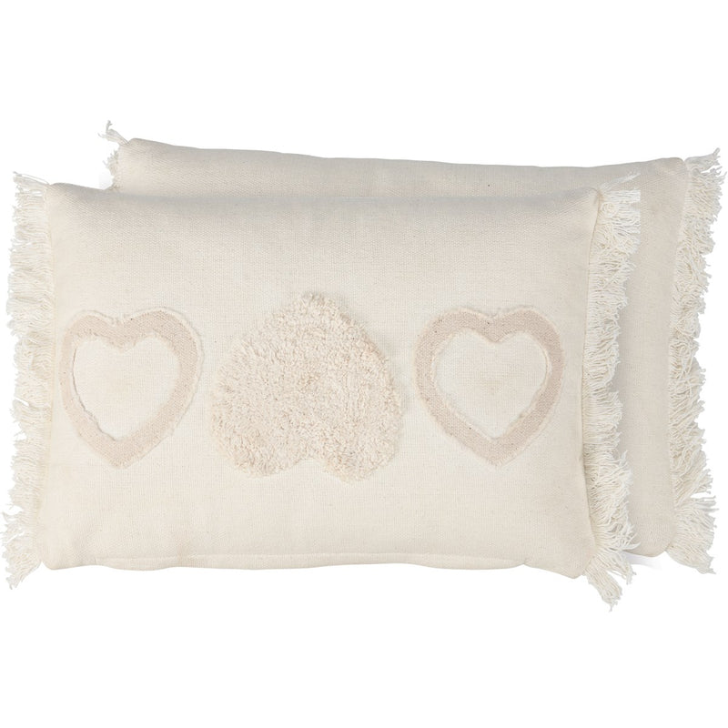 Heart Fringe Pillow