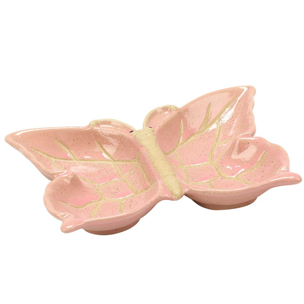 Pink Butterfly Dish