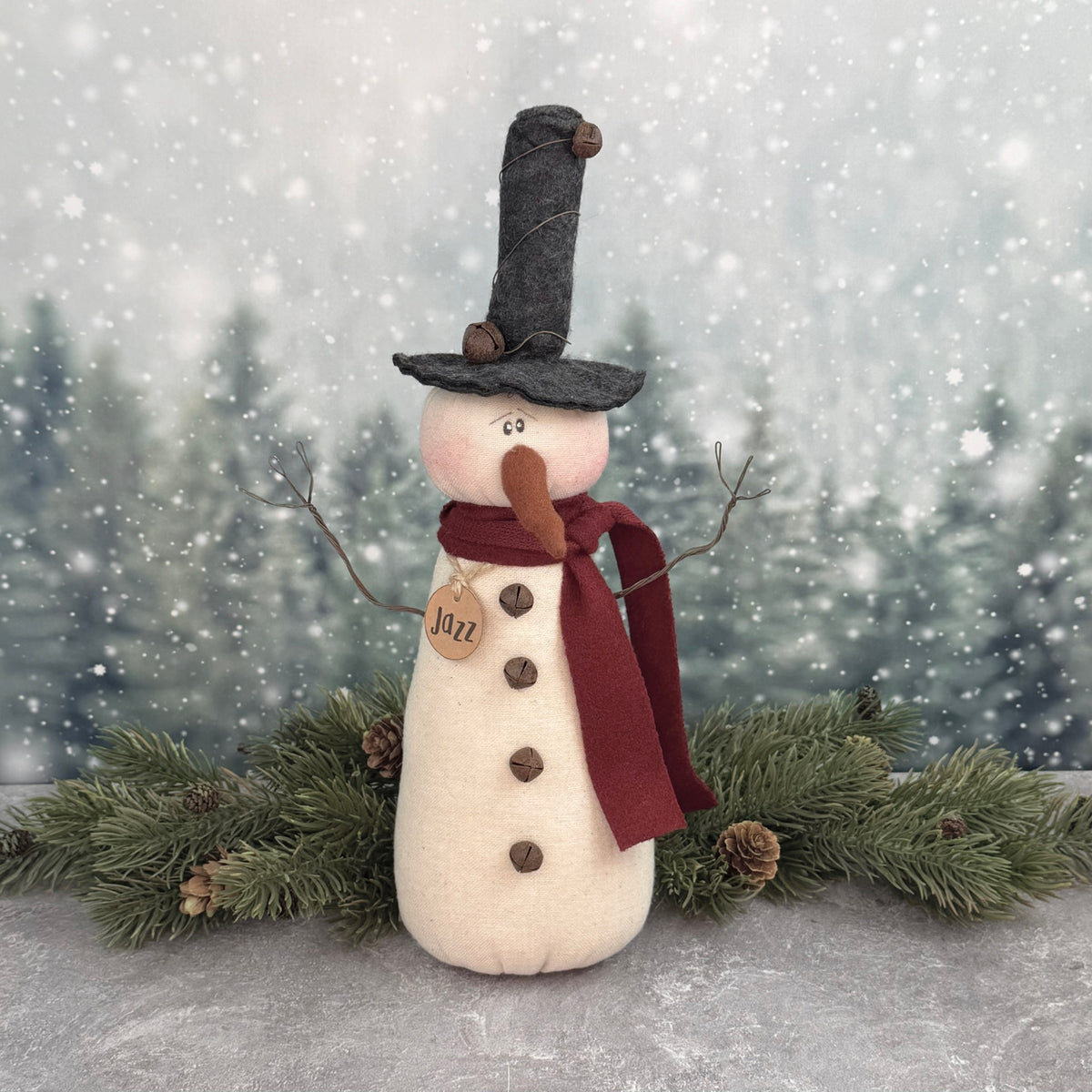 Vintage Snowmen Sitter
