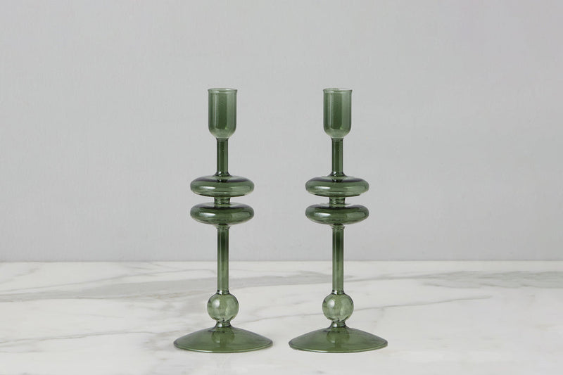 Glass Candlestick Etu Home