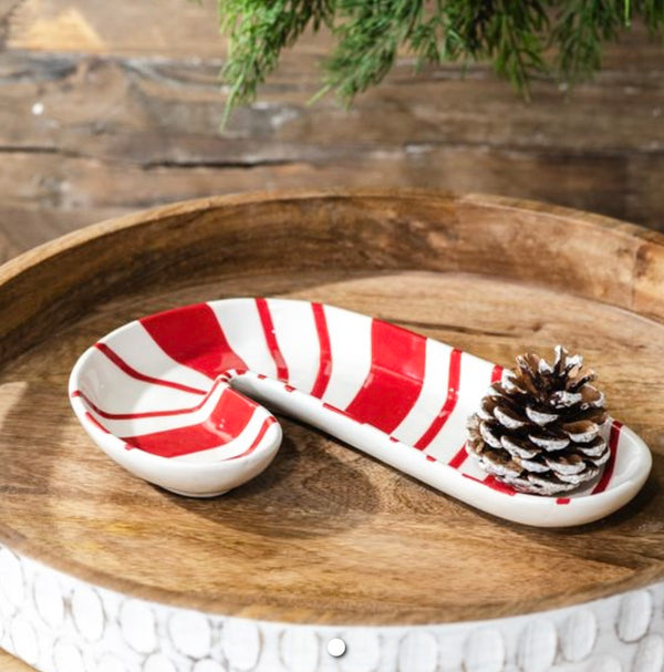 Candy Cane Plate
