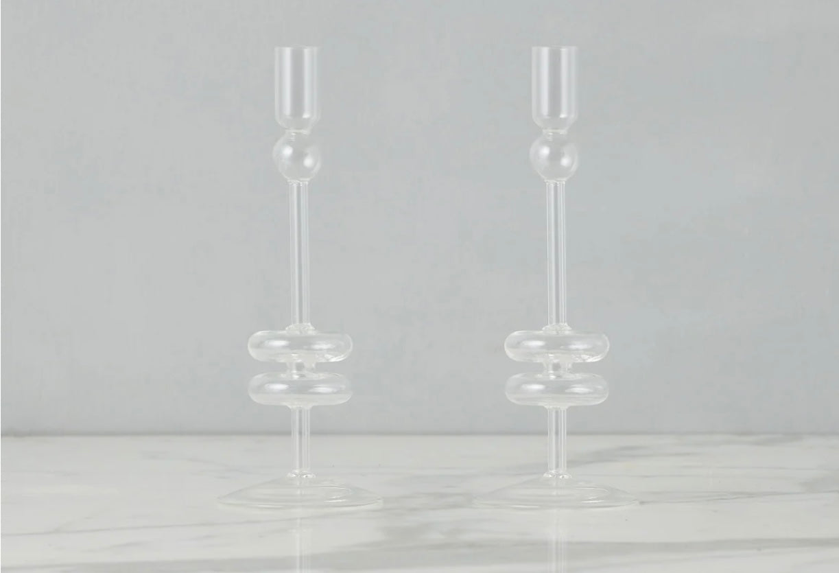 Glass Candlestick Etu Home