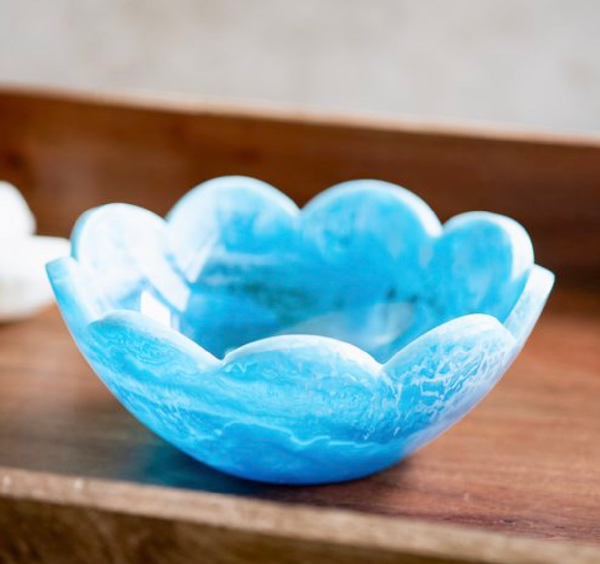 Blue Resin Bowl