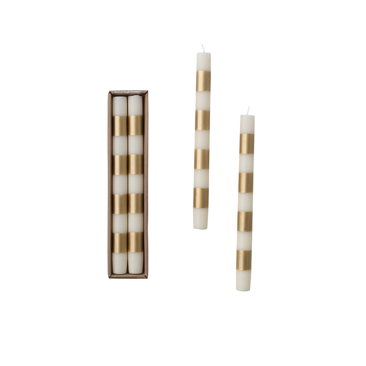 Striped Taper Candle