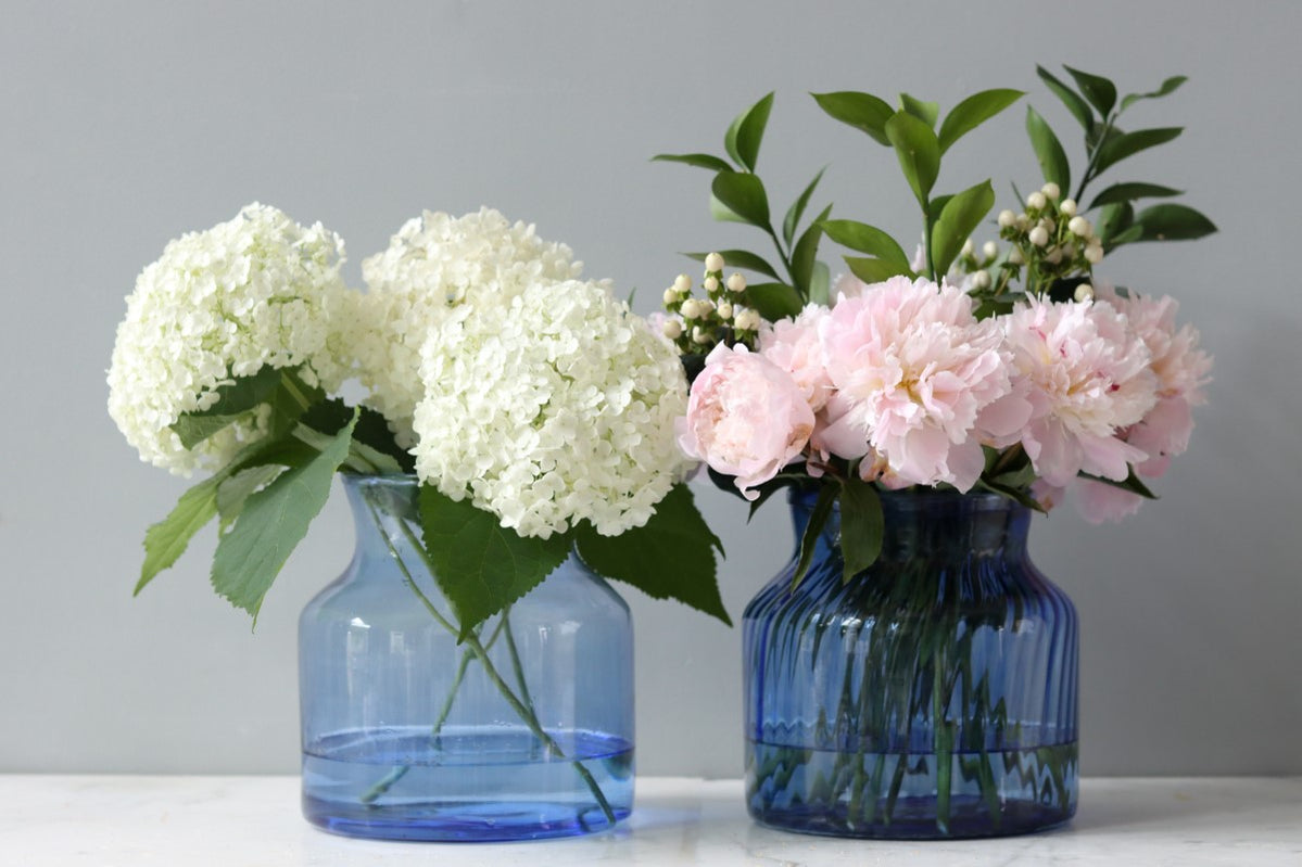 Blue Glass Vase