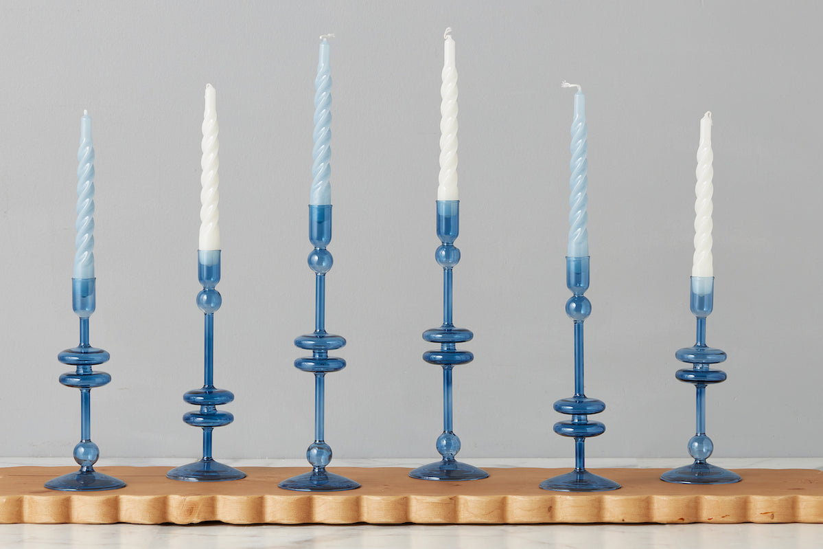 Glass Candlestick Etu Home