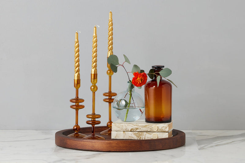 Glass Candlestick Etu Home