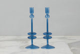 Sapphire Glass Candle Stick by Etu Home