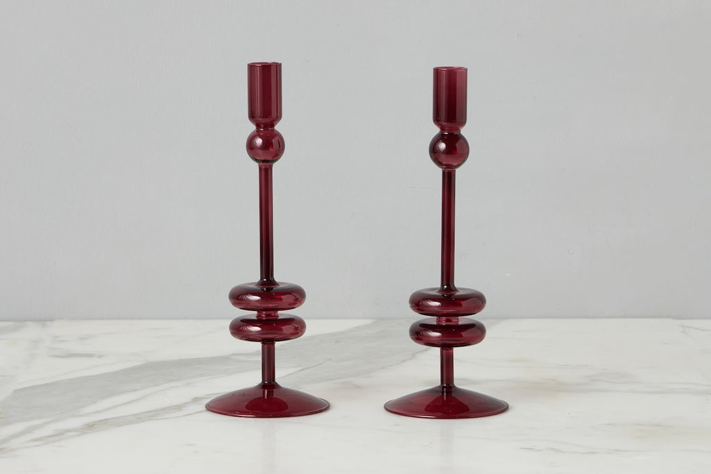 Glass Candlestick Etu Home
