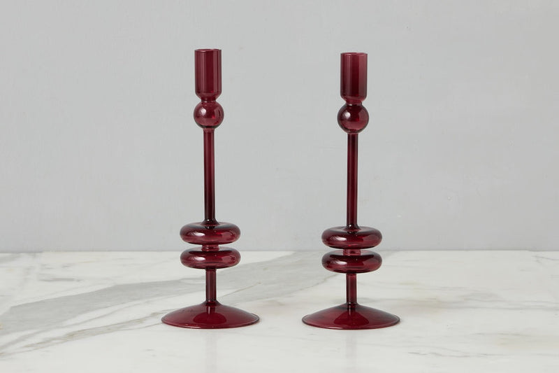 Glass Candlestick Etu Home
