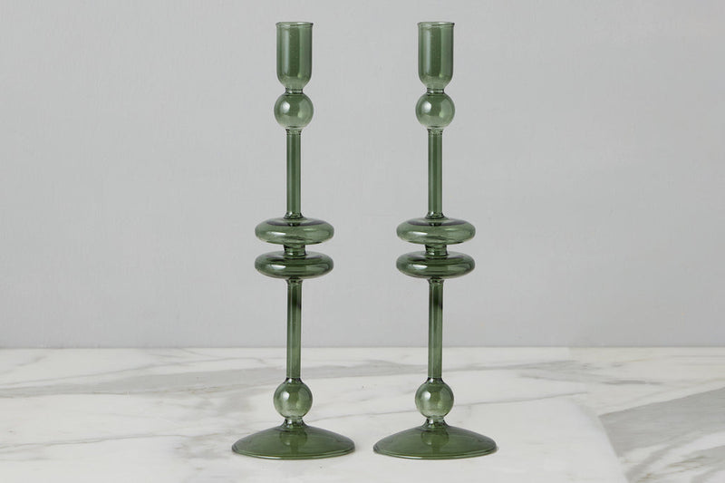Glass Candlestick Etu Home