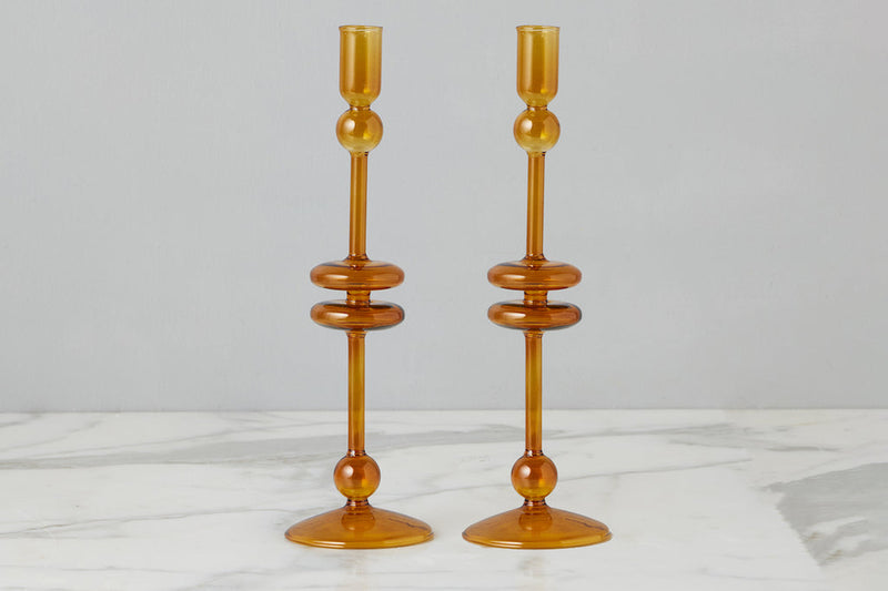 Glass Candlestick Etu Home