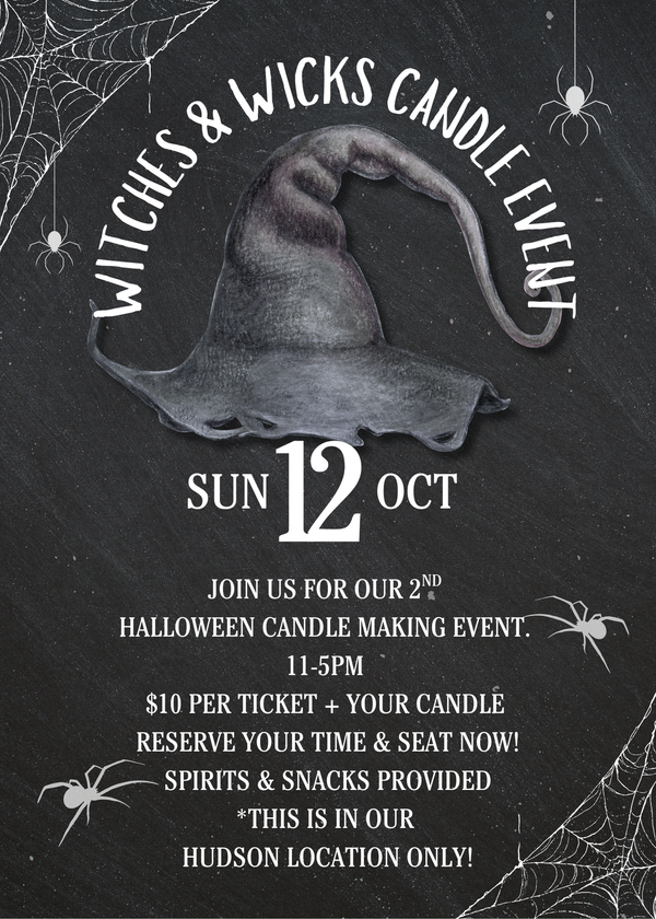 Witches & Wicks Candle Making Event