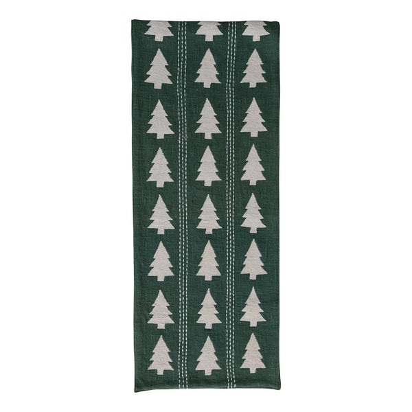 Embroidered Tree Table Runner