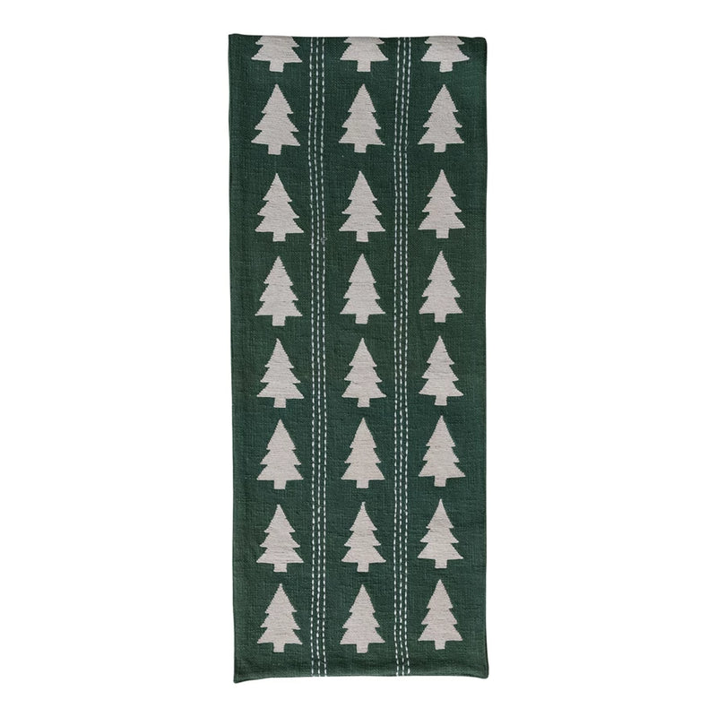 Embroidered Tree Table Runner