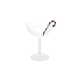 Candy Cane Coupe Glass