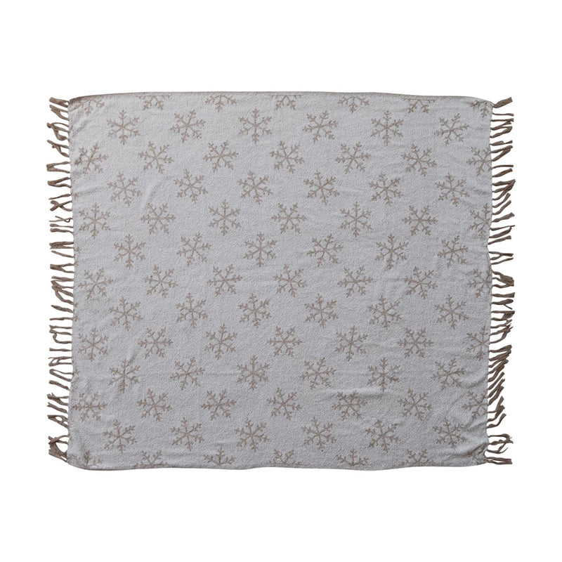 Jacquard Snowflake Throw
