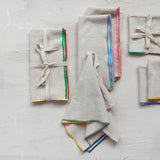 Stitched Color Edge Napkin Set