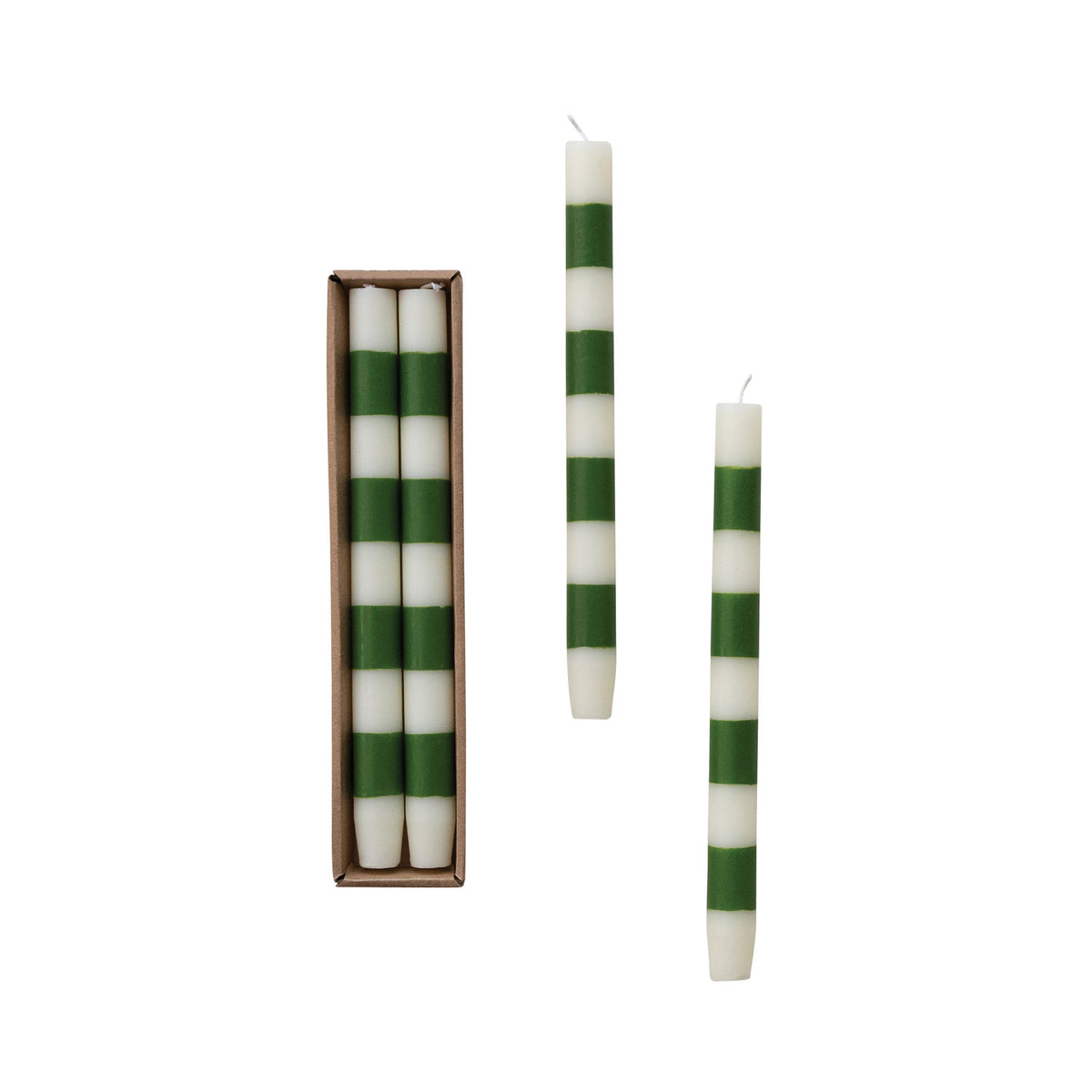 Striped Taper Candle