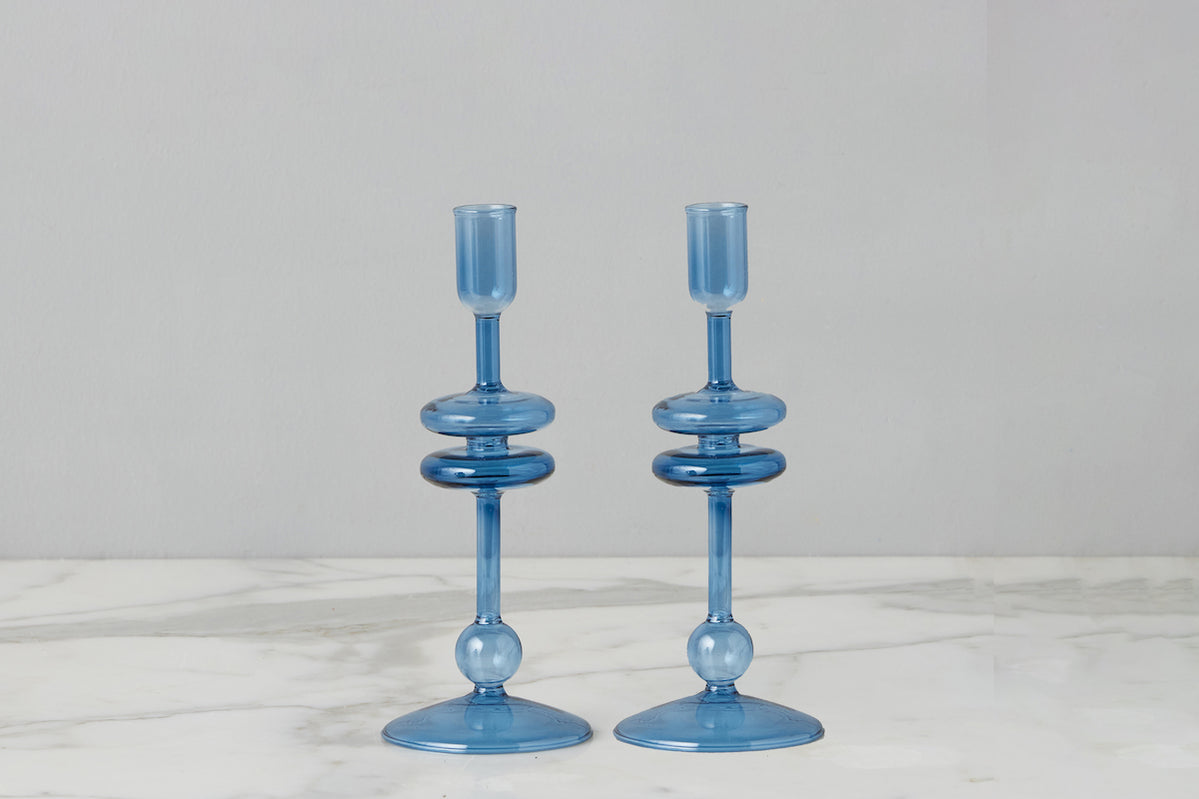 Glass Candlestick Etu Home