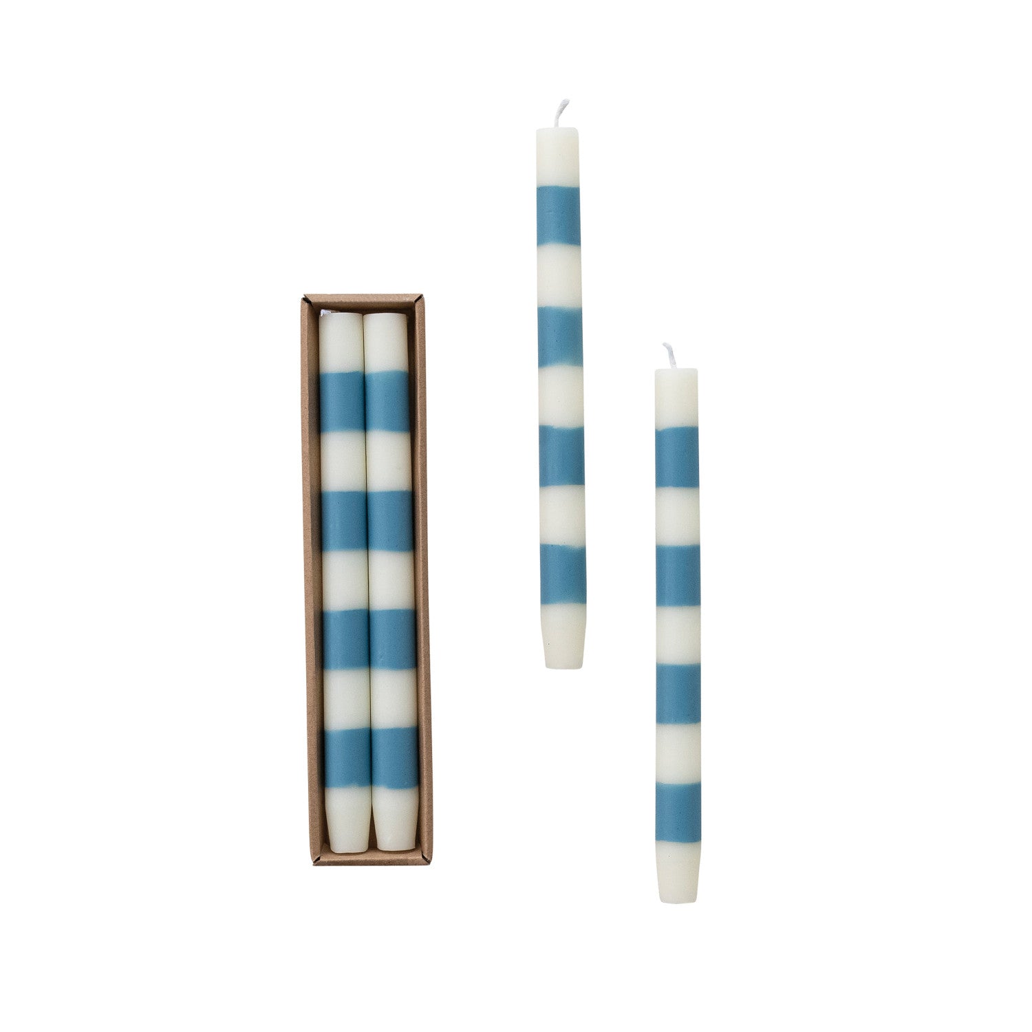 Striped Taper Candle