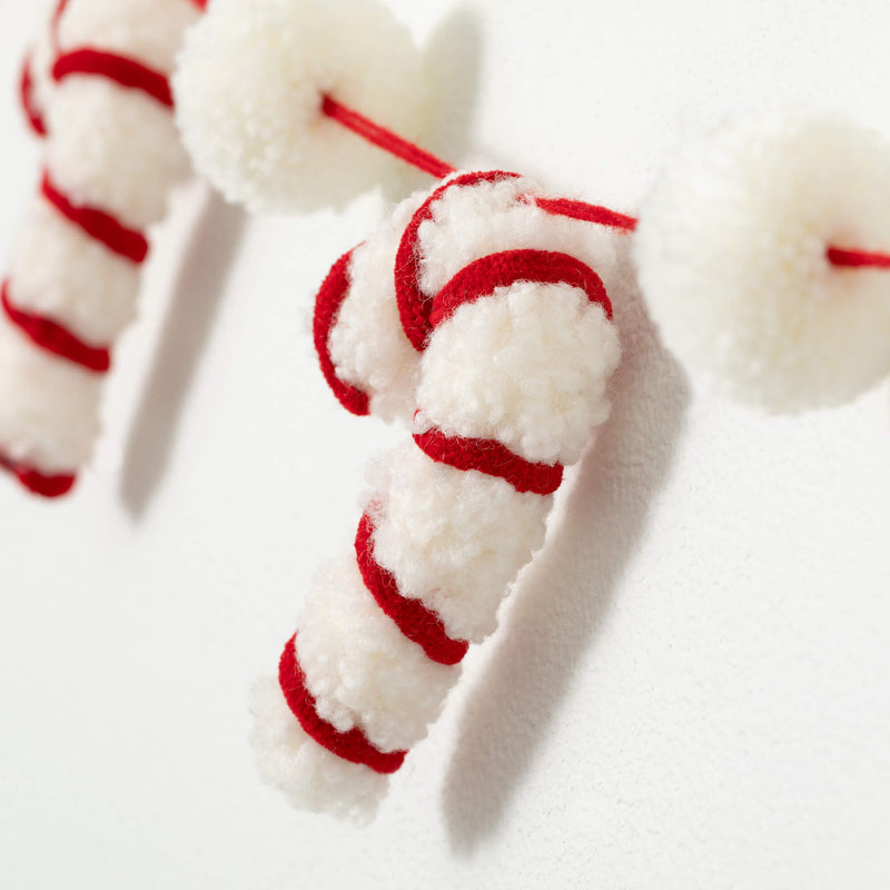 Candy Cane Plush Garland