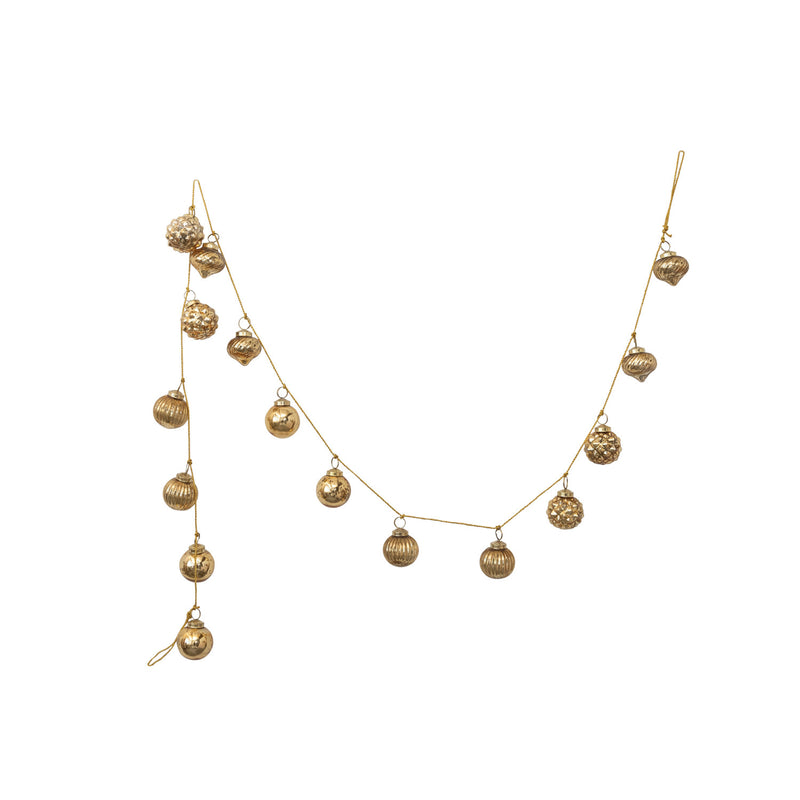 Gold Mercury Ball Garland