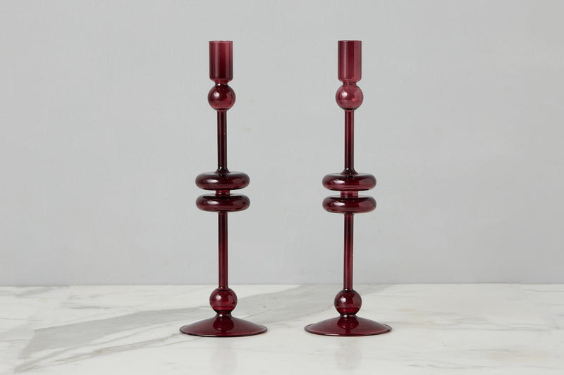 Glass Candlestick Etu Home