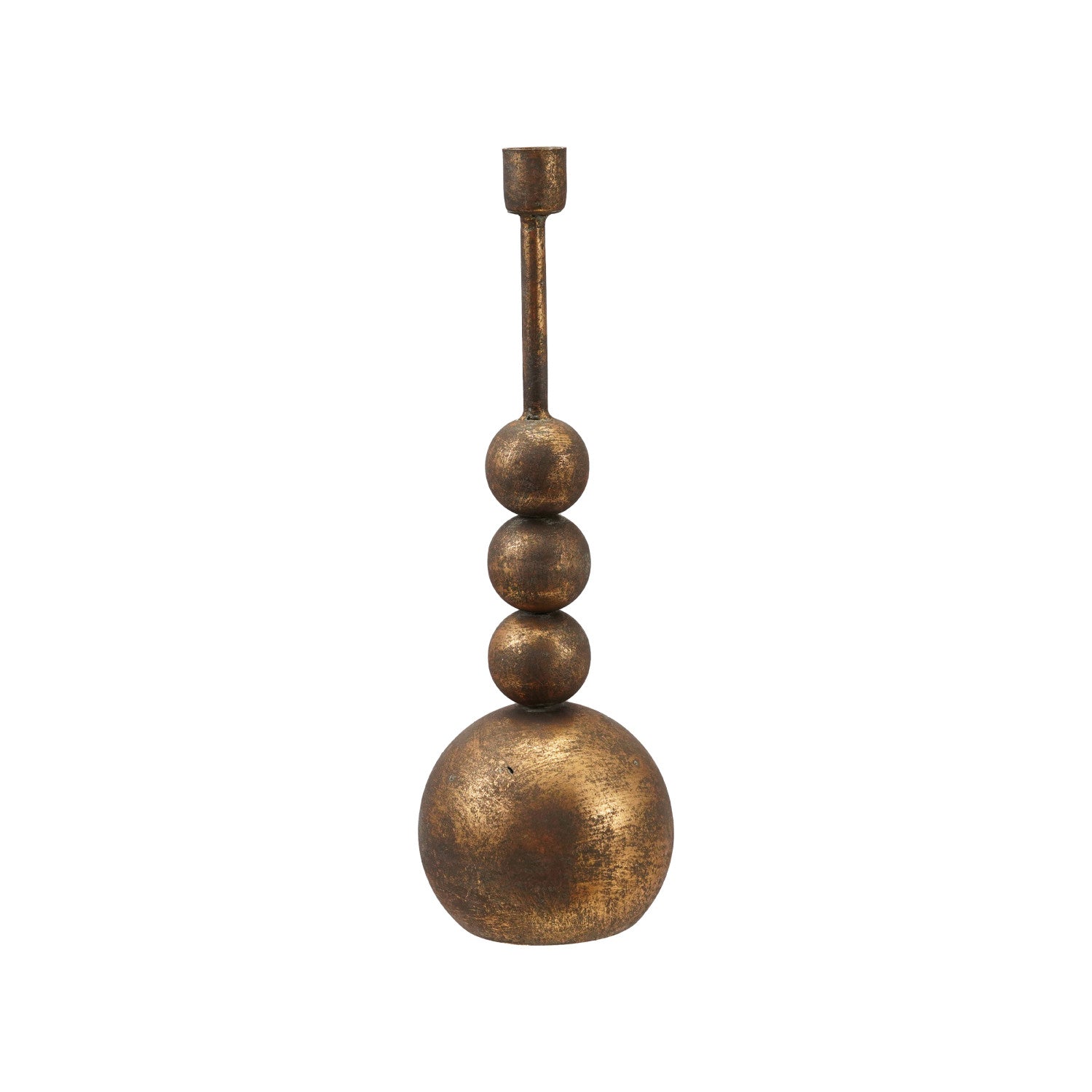 Metal Ball Taper Candle Holder