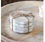 Marble Octogon Coaster Set