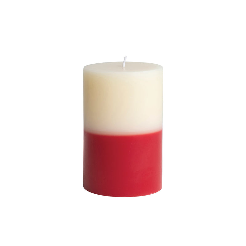 Red/White Pillar Candle