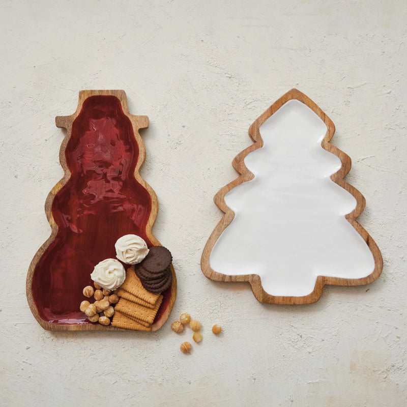 Holiday Enamel Tray