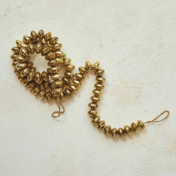 Hammered Metal Bead Garland