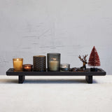 Footed Votive Holiday Tray Set