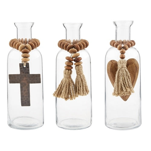 Natural Bead Tassel Vase