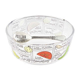 Glass Recipe Dip Bowl