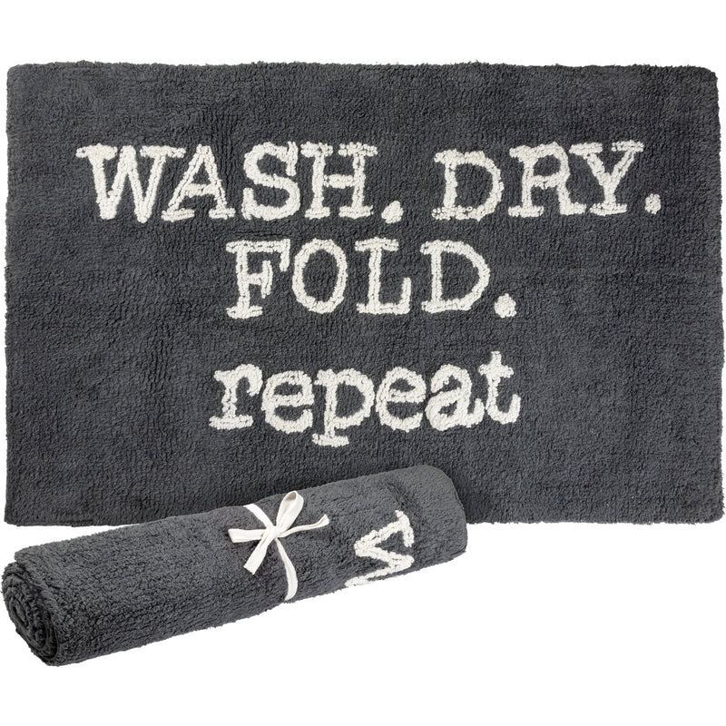 Wash Dry Fold Repeat Bath Mat