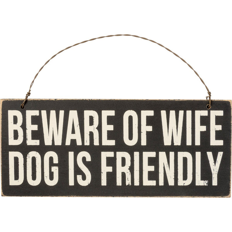 Black Hanging Sign