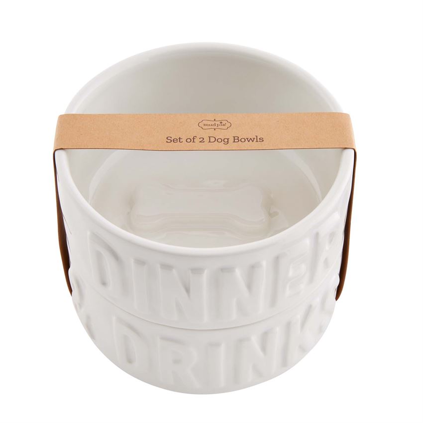 Stacked Dog Bowl Set