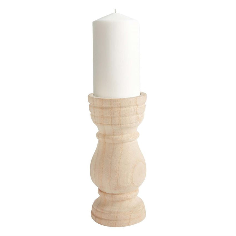 Paulownia Wood Candlestick