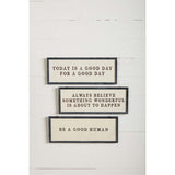 Metal Sentiment Plaque
